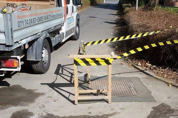 Raccordement bouche d'égout debry namur